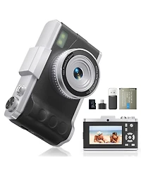 64MP Digital Camera with 4K Video, 16X Zoom, Flip Screen, Autofocus, Type-c Charging, and 32GB Card
