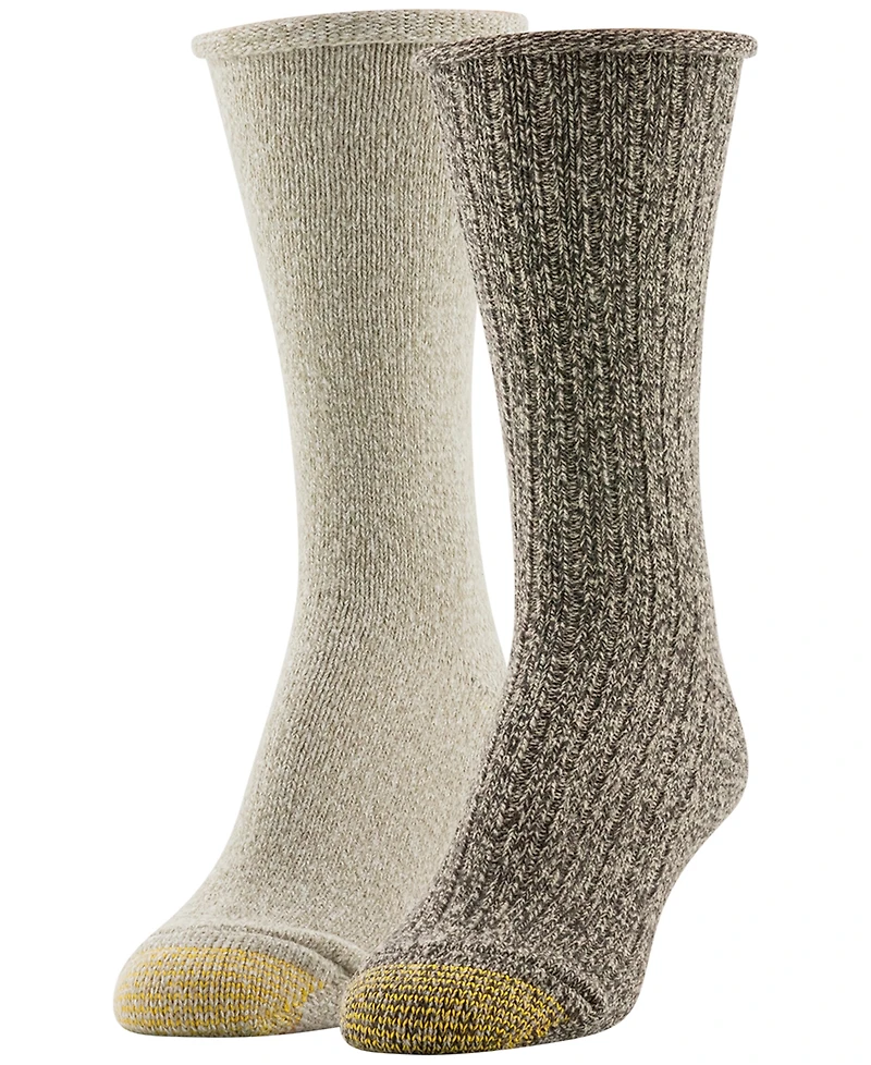 Gold Toe Women's 2-Pack Super Soft Crew Socks
