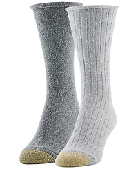 Gold Toe Women's 2-Pack Super Soft Crew Socks