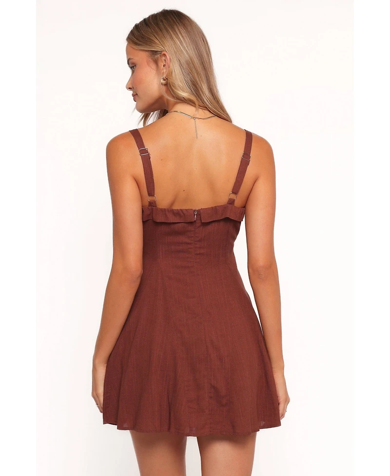 Petal and Pup Women's Caitlin Mini Dress - Cognac