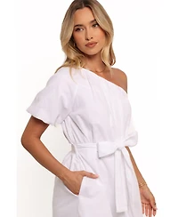 Petal and Pup Women's Dylan One Shoulder Mini Dress - White