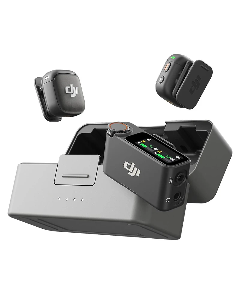 Dji Mic 3 2-Person Advanced Mini 2.4GHz Wireless Microphone System with Charging Case