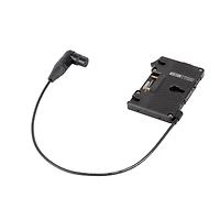 Wooden Camera Pro Gold-Mount Plate with 4-Pin Xlr Right Angle Connector for Digital Bolex, Blackmagic Studio Camera, Sony F55/F5, Canon C500mkII