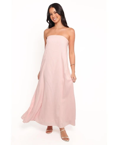 Petal and Pup Women's Bethany Strapless Midi Dress - Rosewater