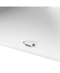 Casainc Bathroom Floor Storage Cabinet with Double Door and Adjustable Shelf