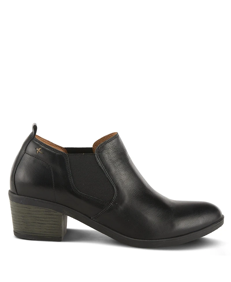 Azura Spring Step Phaedra Premium Leather Shoe with Cushioned Insole, Arch Support, and Low Heel