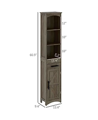 Bathroom Storage Cabinet for Towels and Essentials with Durable Design