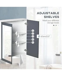 Slickblue Modern Bathroom Cabinet with Mirror and Ample Storage for Toiletries