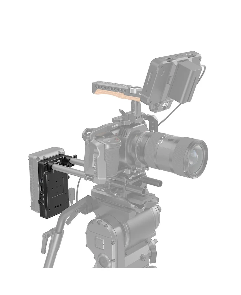 SmallRig Advanced V-Mount Battery Plate with Dual 15mm Rod Clamp