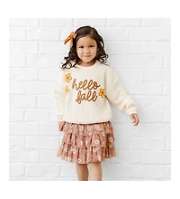 Sweet Wink Little and Big Girls Hello Fall Knit Sweater