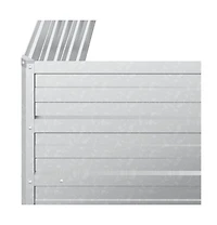Garden Raised Bed Silver Galvanized steel 39.4 x 15.7 x 30.3 in