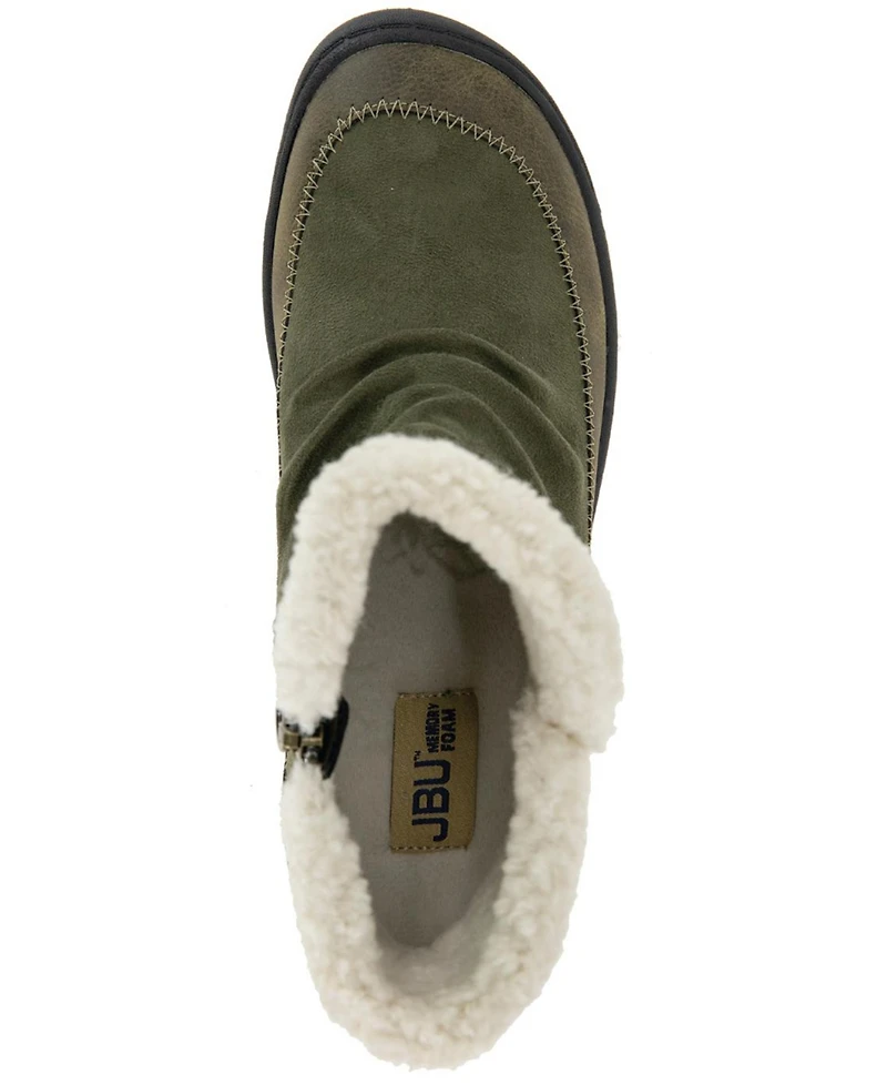 Jbu Women's Briar Cozy Casual Platform Booties