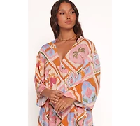 Petal and Pup Zanna Mini Dress - Multi Tile