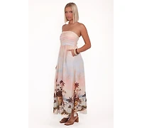 Petal and Pup Women's Marcia Midi Dress - Sunset Print