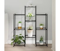 Flower Stand Black Powder-coated iron Tall Durable Flower Stand