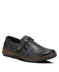 Spring Step Smolqua Leather Loafer with Adjustable Strap and Cushioned Insole