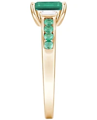 Macy's Gemstone and Diamond Ring (1/20 ct. t.w.) 14K Gold White