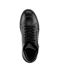 Spring Step Loeva Leather High-Top Sneaker Boot with Removable Insole and Zipper Access