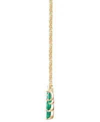 Macy's Gemstone and Diamond Necklace (1/3 ct. t.w.) 14K Gold White