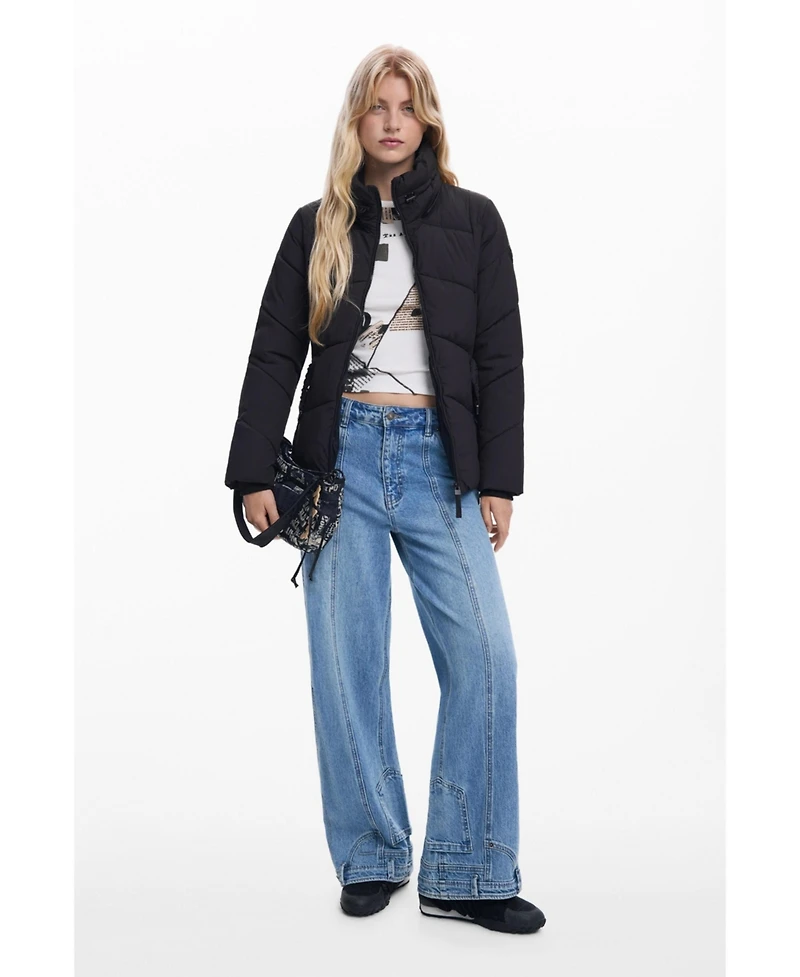 Desigual Women's Belted padded jacket