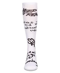Memoi Girls' Graffiti Knee High Socks