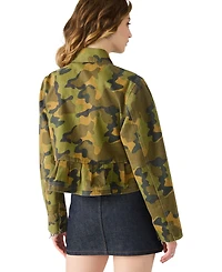 Steve Madden Women's Sloane Peplum Long Sleeve Jacket