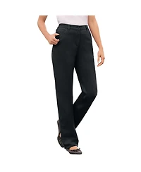 Woman Within Women's Perfect Cotton Back Elastic Denim Jean