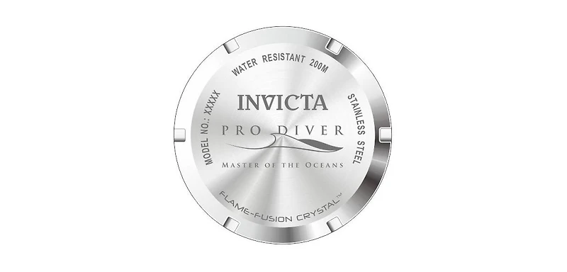 Invicta Men's 22075 Pro Diver Quartz 3 Hand Black Dial Watch