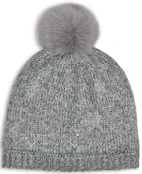Karl Lagerfeld Paris Women's Studded Star Detail Beanie