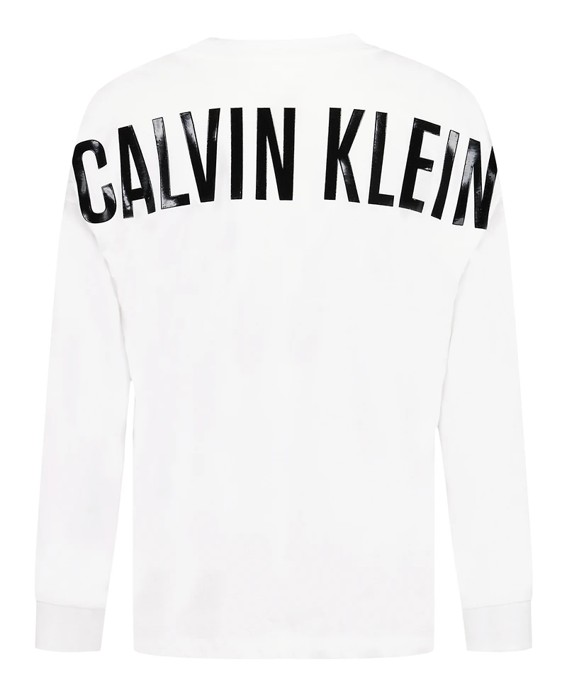 Calvin Klein Boys 8-20 Impact Font Long Sleeve T-Shirt