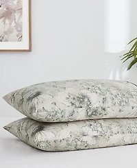 Southshore Fine Linens Skye Floral Extra Deep Pocket 300- Thread Count 4-Pc. Sheet Set, Full