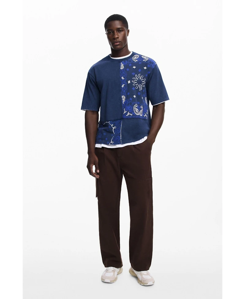 Desigual Men's T-shirt with sun patches