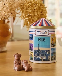 Sacre Marcel Colonne Morris Tin with Milk Chocolate Marshmallow Bears, 5.3oz