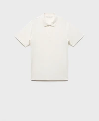 Mango Men's Structured Knitted Polo Shirt