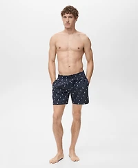 Mango Men's Seashell Print Swimsuit