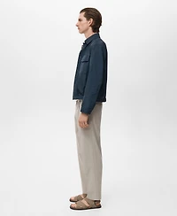 Mango Men's Pockets Water-Repellent Jacket