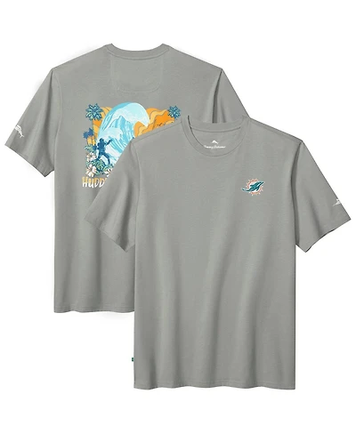 Tommy Bahama Men's Gray Miami Dolphins Huddle Hang Tens T-Shirt