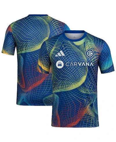 Adidas Men's Blue Chicago Fire 2025 United We Play Aeroready Pre-Match Jersey