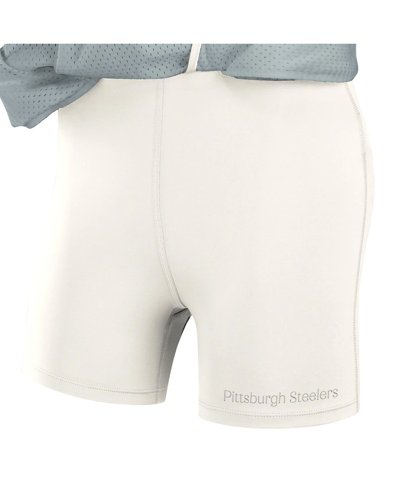 Fanatics Women's Gray Pittsburgh Steelers Studio Wellness Skort