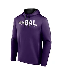 Logo Athletic Men's Purple Baltimore Ravens Head Start Pullover Hoodie