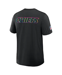 Nike Men's Black Kansas City Chiefs 2025 Nfl Crucial Catch Tri-Blend Dri-fit T-Shirt