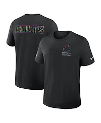 Nike Men's Black Indianapolis Colts 2025 Nfl Crucial Catch Tri-Blend Dri-fit T-Shirt