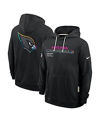 Nike Men's Black Arizona Cardinals 2025 Nfl Crucial Catch Sideline Standard Issue Dri-fit Hoodie