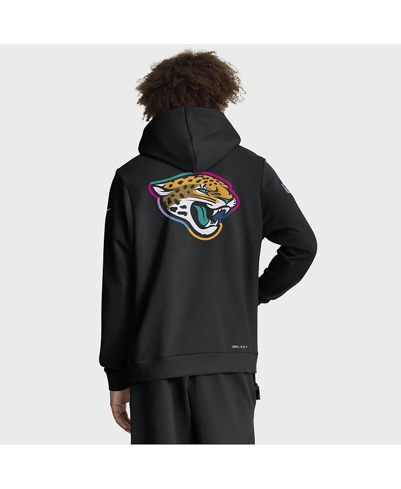 Nike Men's Black Jacksonville Jaguars 2025 Nfl Crucial Catch Sideline Standard Issue Dri-fit Hoodie