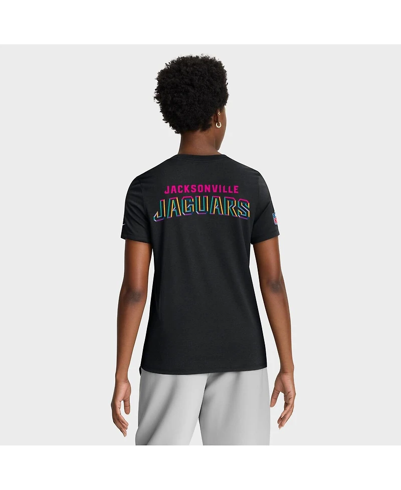 Nike Women's Black Jacksonville Jaguars 2025 Nfl Crucial Catch Tri-Blend Dri-fit T-Shirt