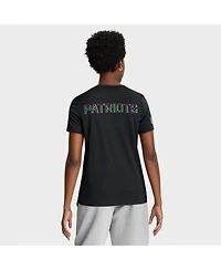 Nike Women's Black New England Patriots 2025 Nfl Crucial Catch Tri-Blend Dri-fit T-Shirt