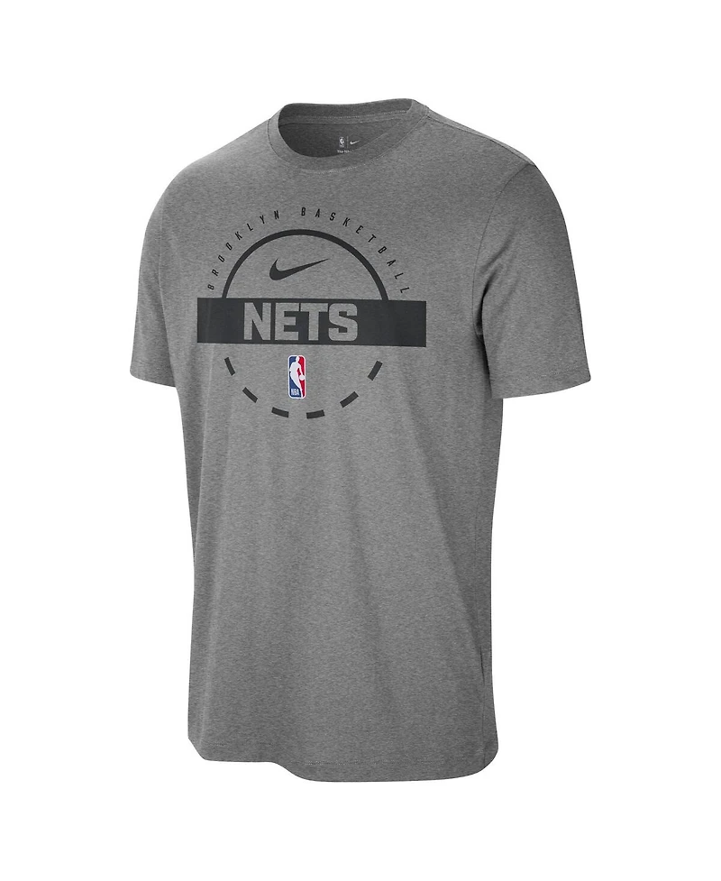 Nike Men's Charcoal Brooklyn Nets Authentic Practice T-Shirt