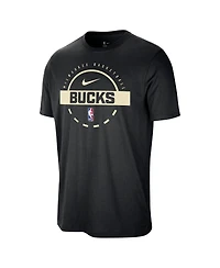 Nike Men's Black Milwaukee Bucks Authentic Practice T-Shirt