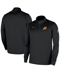 Nike Men's Black Phoenix Suns 2025/26 Authentic Coaches Quarter-Zip Dri-Fit Hoodie