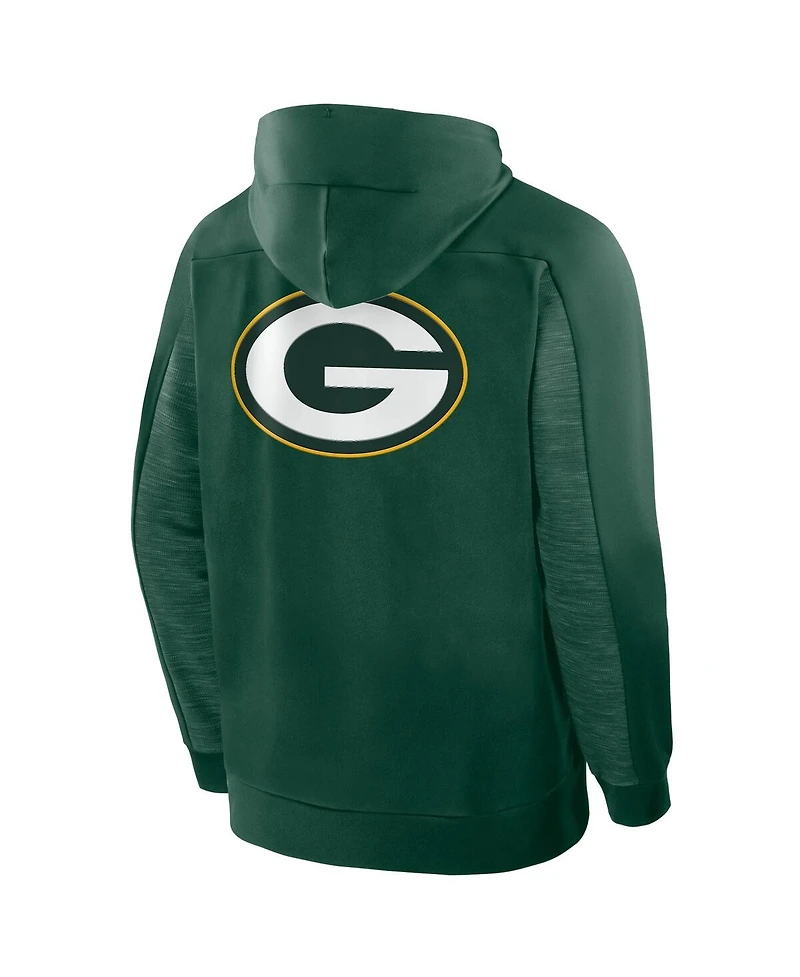 Fanatics Men's Green Bay Packers Checkdown Pass Full-Zip Hoodie